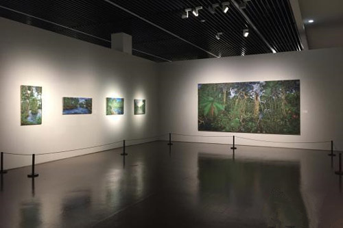   11月1日在沪开幕的“世界艺术巡礼系列展”上，“雨林画家”拉蒙·彼埃瓜耶以艺术的方式将厄瓜多尔雨林“搬”进了中华艺术宫。 