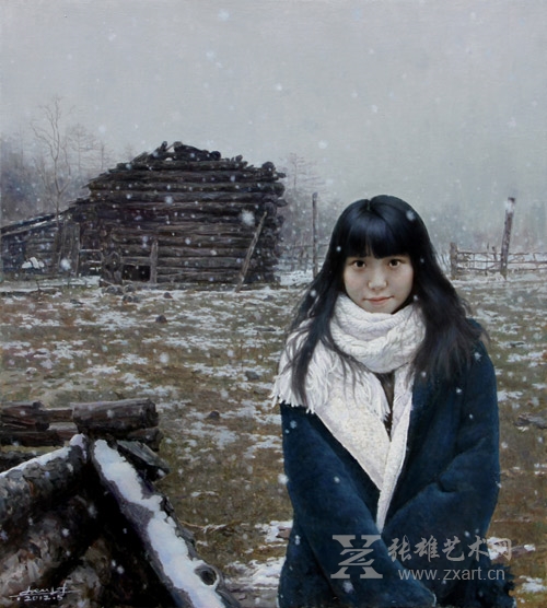     《冬至》布面油画      尺寸：100cm-90cm  2012年