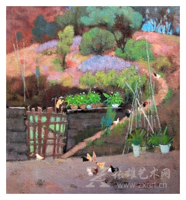    农家小院  50*50cm
