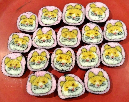 “卷”进名画的寿司 一点都不想吃！