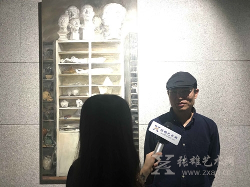    张雄艺术网记者采访嘉宾