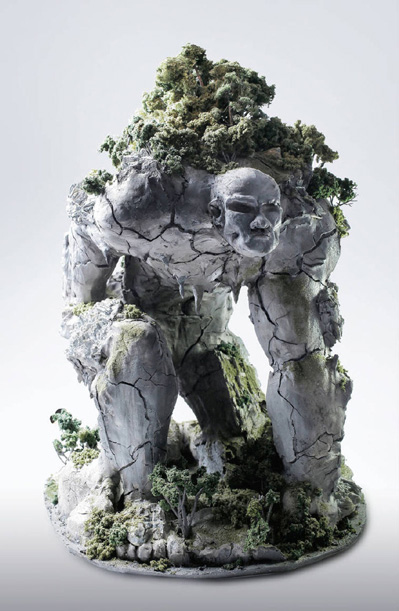 用3D打印和手工制作出与人体共生的树木