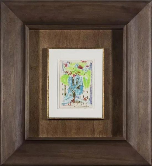 匡时十周年秋拍 吴大羽 《无题》纸本蜡笔14×10cm