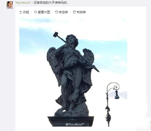 各种雕塑纷纷玩手机 三星又躺枪 