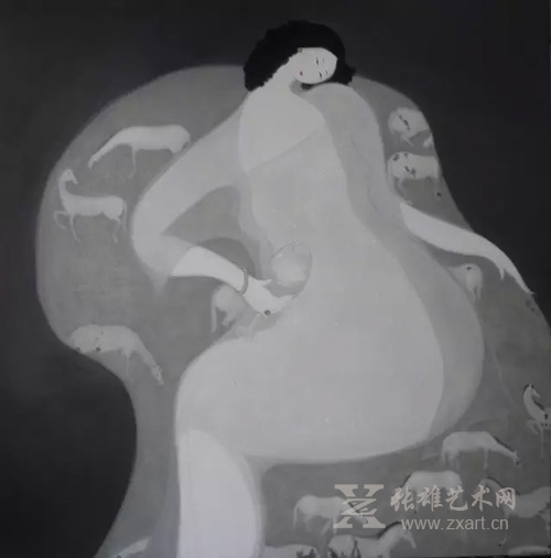     张永平  《酒香传说》100x100cm
