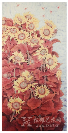 周珺（学生）《葵悦》248x120cm