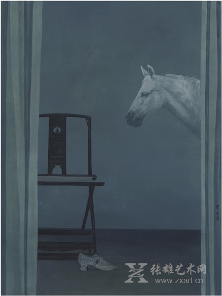        徐累 《偶遇》 85×65cm 纸本 2004