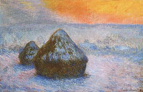 ▲莫奈 Claude Monet - Grainstack (Sunset)