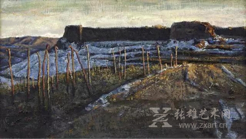 王殿华《残》 70×40cm2015年布面油画