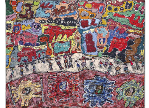 让·杜布菲，《Les Grandes Artères》，1961。图片：Courtesy Christie's.