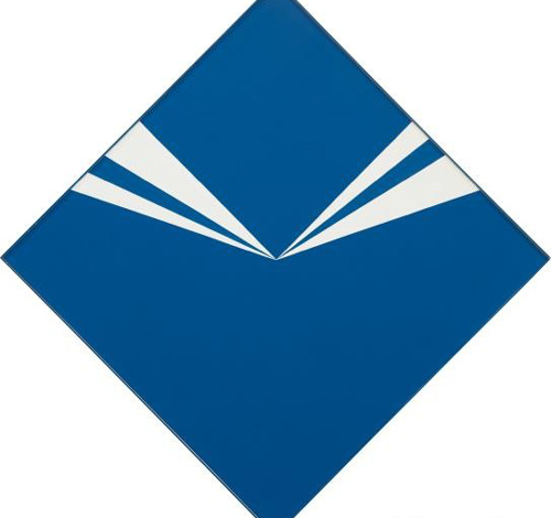 卡门·赫莱拉(Carmen Herrera)，《Cerulean》，1965。图片：Phillips, New York.