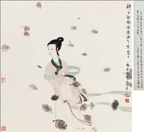 傅抱石 湘夫人