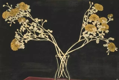 ▲ 常玉《瓶菊》，1950年代，以1.0358亿港元成交，刷新同尺幅常玉作品最高价