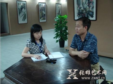 张雄艺术网采访著名书画家、收藏家吴盛辉