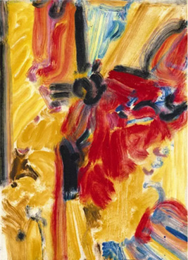 吴大羽《无题113》，布面油画，52.2 × 37.2 cm，约1980 年作。图片：致谢艺术家及保利拍卖