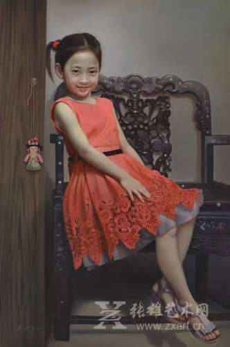 苏新 《红裙子》120x80cm 布面油画 2015年