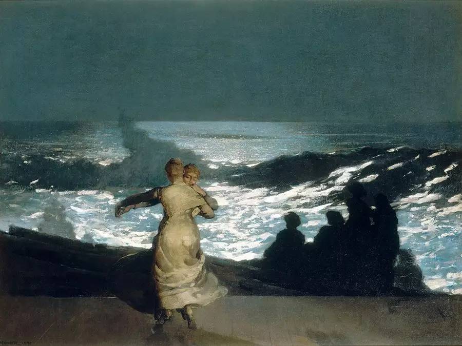   温丝洛·荷马作品：《夏夜》