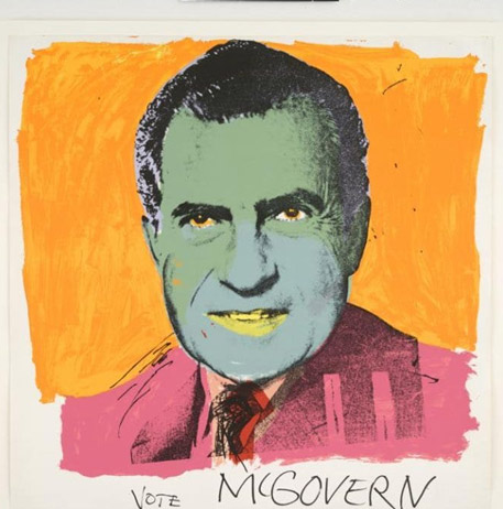 安迪沃霍尔作品, 《为麦戈文投票》(vote mcgovern),1972年.