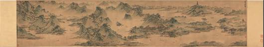 文徵明 吴中胜概图 绢本 设色