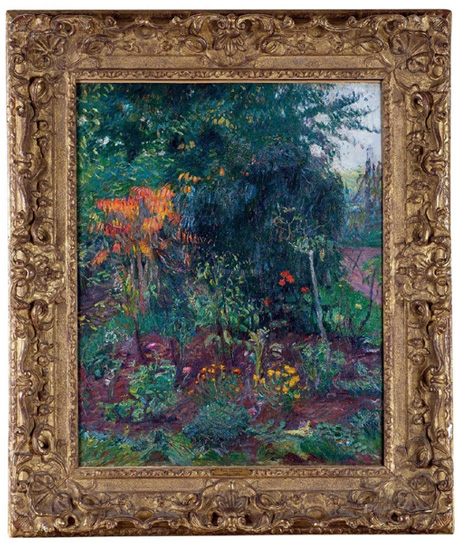 保罗·高更 花园一角　1885年作　布面油画