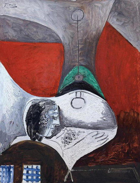 Lot 0818 巴勃罗·毕加索 灯下的女人（杰奎琳） 1962年作 布面油画 116.2×88.9cm　