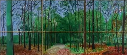 大卫·霍克尼，《Woldgate Woods, 24, 25, and 26 October 2006》，2006