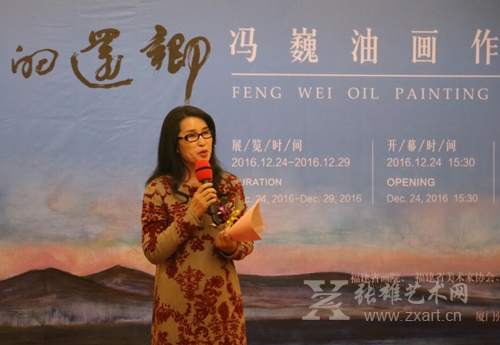 福建汉斯曼游艇发展有限公司董事长刘雅芳朗诵的《路过早春》