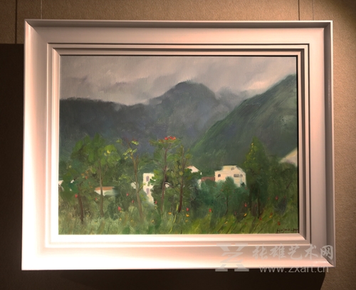 展览现场 冯巍油画作品