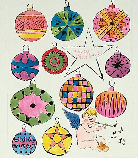 ▲安迪·沃霍尔 Andy Warhol - Fairy and Christmas Ornaments