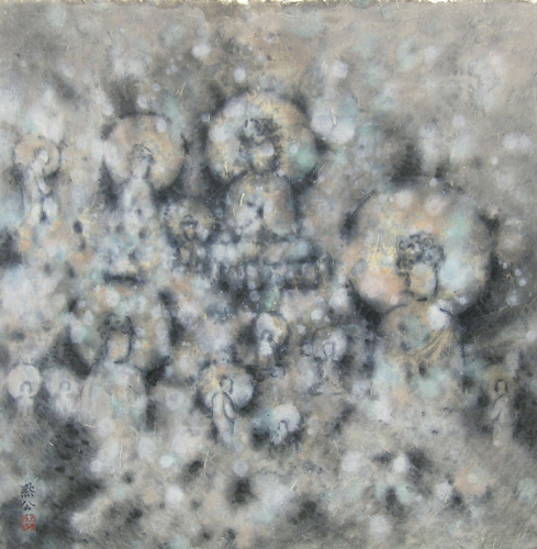 万佛朝宗刘默公禅画