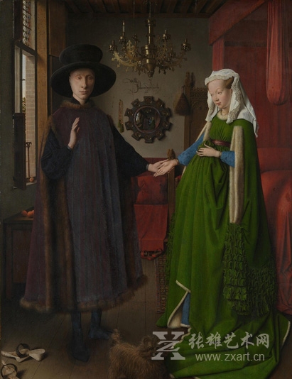 扬·凡·艾克Jan Van Eyck - 阿尔诺芬尼夫妇像 The Arnolfini Marriage