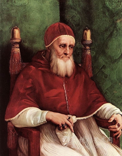 拉斐尔·圣齐奥raffaello sanzio《教皇尤利乌斯二世像》(portrait of