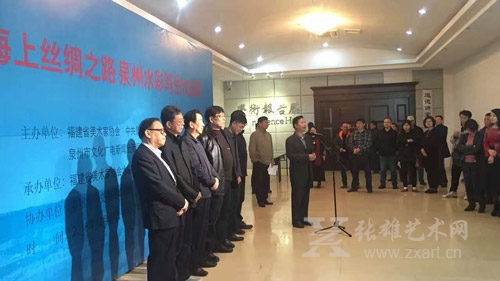 泉州市委宣传部副部长、市文联主席许旭明在开幕式上致辞