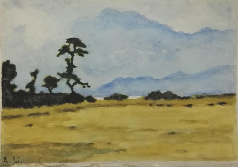   李叔同《沼津风景》1905