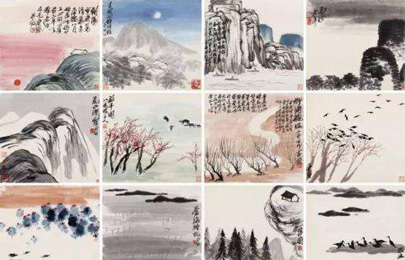 齐白石《咫尺天涯——辛未山水册》