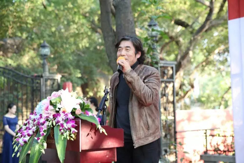   福建省美术家协会副主席，厦门大学艺术学院副院长，博士生导师张立平致辞