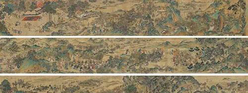 保利华谊(上海)TOP1：明 佚名 《元人秋猎图》成交价：5500万元