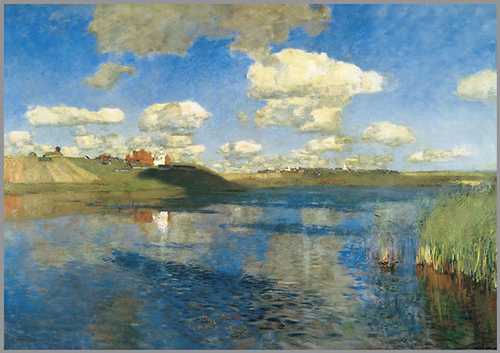 《俄罗斯的湖》1899-1900, 布上油画, 149x208 cm, 圣彼得堡 俄罗斯国家博物馆