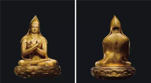 蒙古17世纪 铜鎏金哲布尊丹巴像·扎那巴扎尔