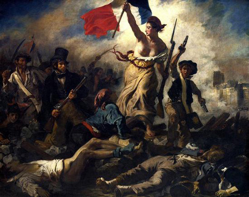 《自由领导人民》 德拉克洛瓦 1830年