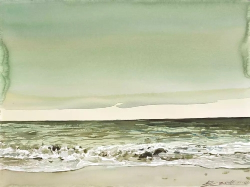 赵云龙　大海的回声　76×57cm