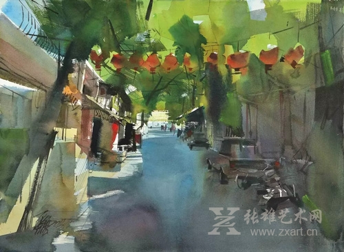 平龙　聚宝街　76×57cm