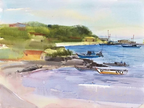 孙志纯　海湾　76×56cm