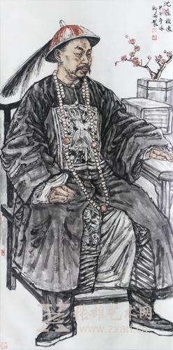 王新伦作品《沈葆桢像》-四尺 王新伦作品《沈葆桢像》-四尺