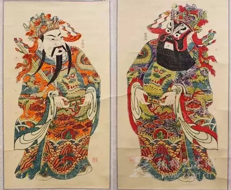 凤翔门神 上朝秦琼尉迟恭