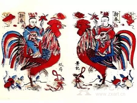 绛州 寓意春日大吉 连生贵子 级上加官 四是如意 吉庆有余