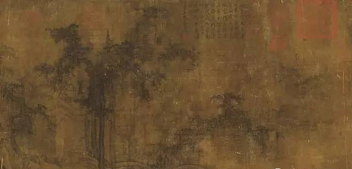    《小寒林图》五代—北宋 李成（传）绢本 手卷  辽宁省博物馆藏