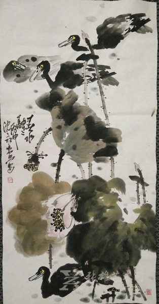 沈永喜参展作品 《春水融融》