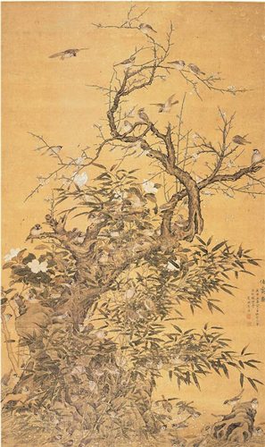 崔鏏 伯爵图 绢本设色 161.5×96cm 1740年