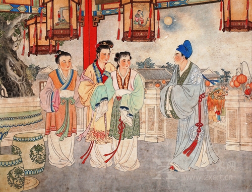 《陈三五娘》之一 年画 1956年